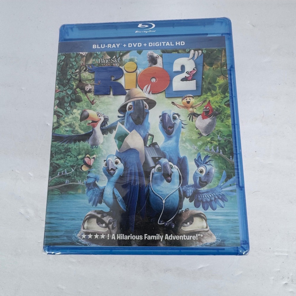Rio 2 Blu-ray DVD Digital HD Kids Movie Blue Sealed New Blue Sky Studios